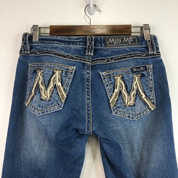 Miss Me The M Series Distressed Skinny Jeans Size 27 - Picture 8 of 13